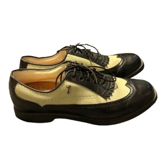 Lady Fairway Size 9.5 Women’s Black And Gray Wingtip Golf Shoes - Picture 3 of 7